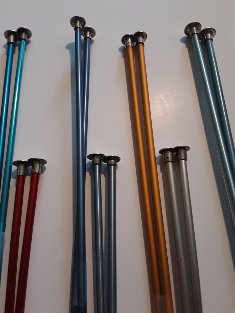 21 Complete Sets Single Point Knitting Needles Boye, Bates, 14", 10"