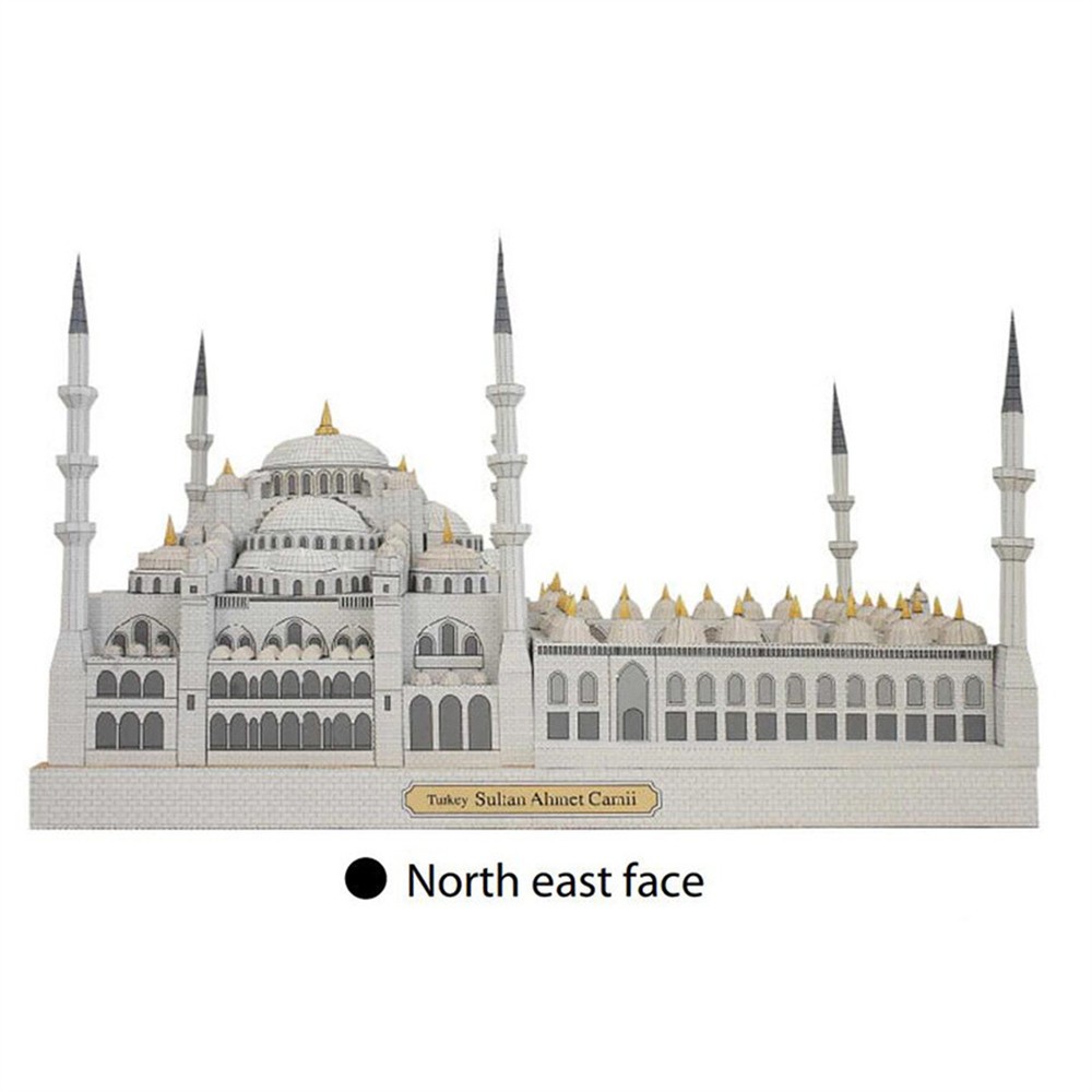Blue Mosque Sudan 3D Paper Model Replacement Accessories Commponents Beautiful