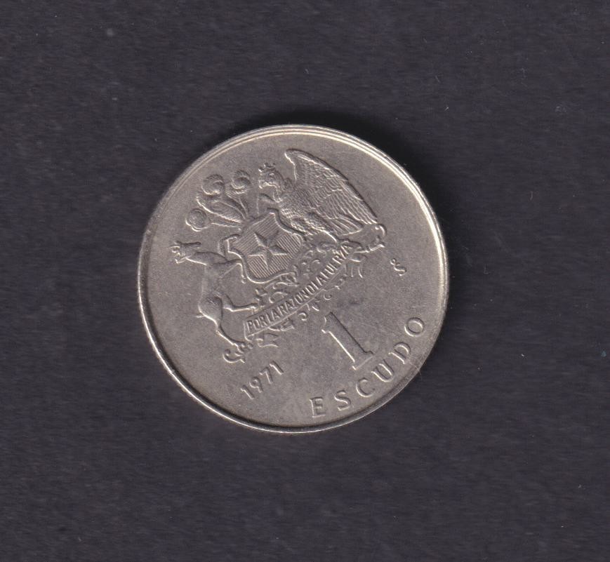 CHILE - 1971 1 Escudo Coin (278)
