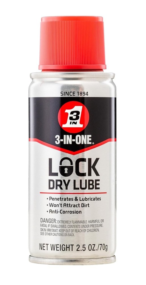 Lock Dry Lube, 2.5 OZ