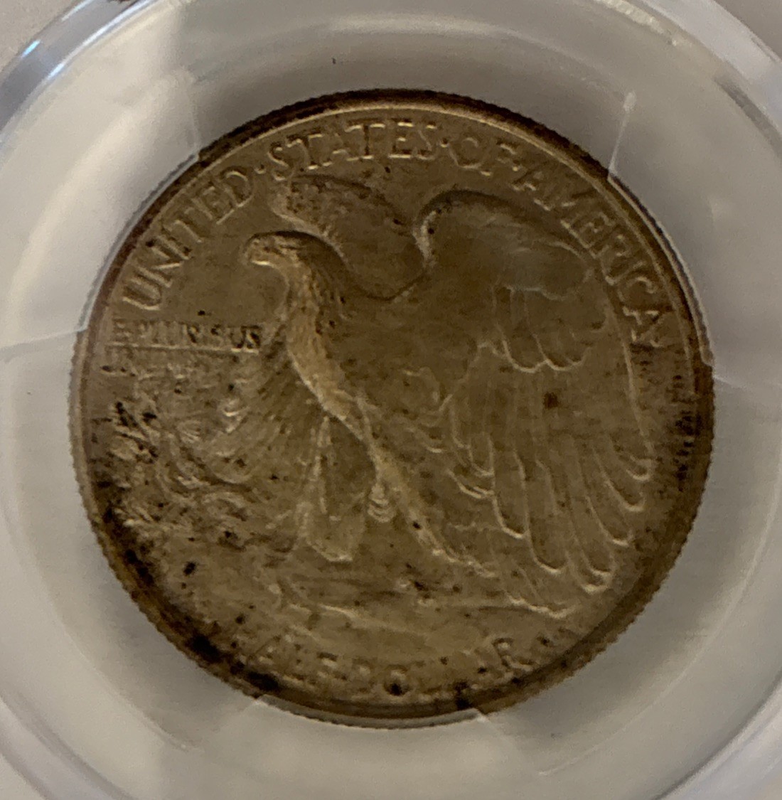 🔥 1947 Walking Liberty Silver Half Dollar 50C PCGS MS65 -Clam Shell Color NICE!