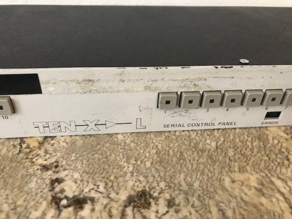 Grass Valley Group Ten X L Serial Control Panel- 09865-00