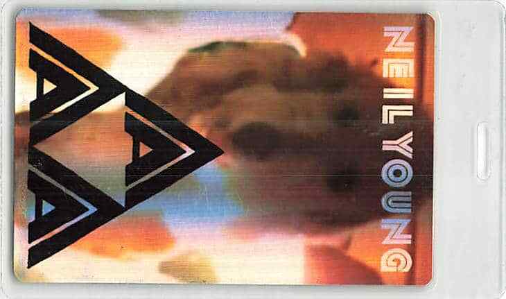 Neil Young Backstage Pass Multicolor All Area Access Laminate Variant