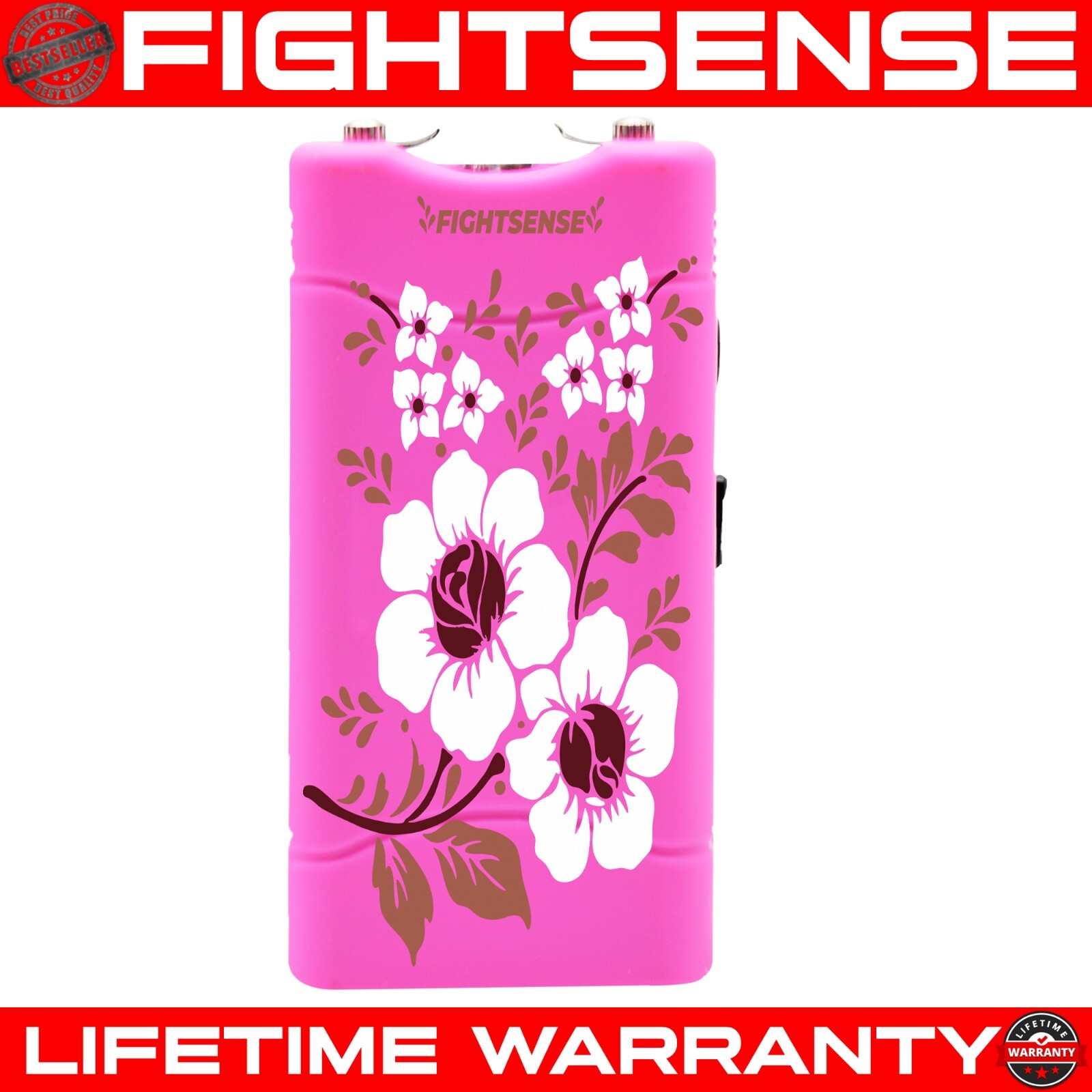 FIGHTSENSE Mini Stun Gun 10 Mil Volts With Led Light Extremely Powerful Camo P