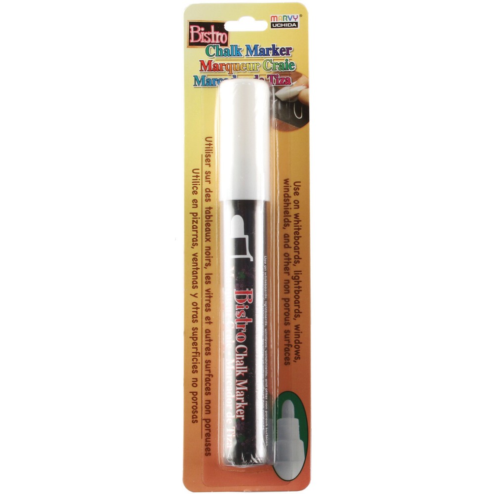 Uchida Bistro Chalk Marker 6mm Bullet Tip-White