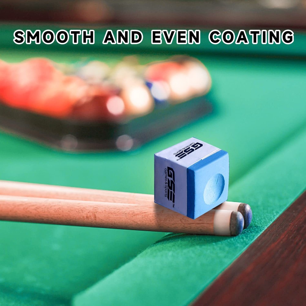 12-Pack Billiard/Pool Cue Chalks, Billiard Pool Table for Home/Tournament(Blue)