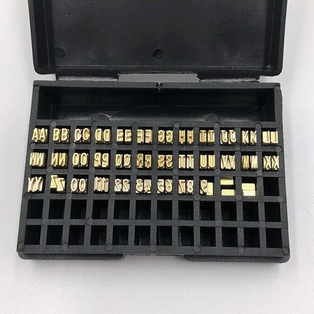 Word Grain Coding Machine Letter 120 Pcs/set Copper Character Hot Stamping