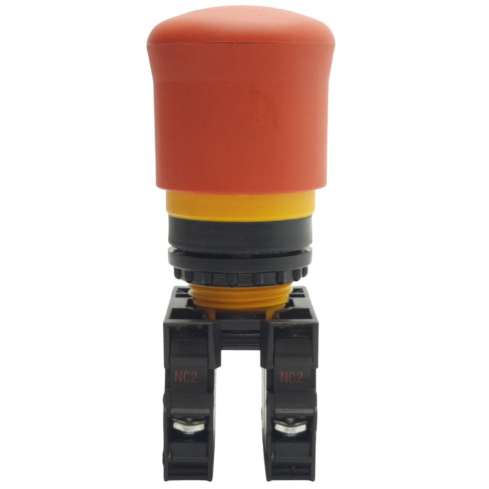Eaton M22-PV-K02 Red Maintained E-Stop Push/Pull Button ø22.5mm, 2NC, 600VAC 10A