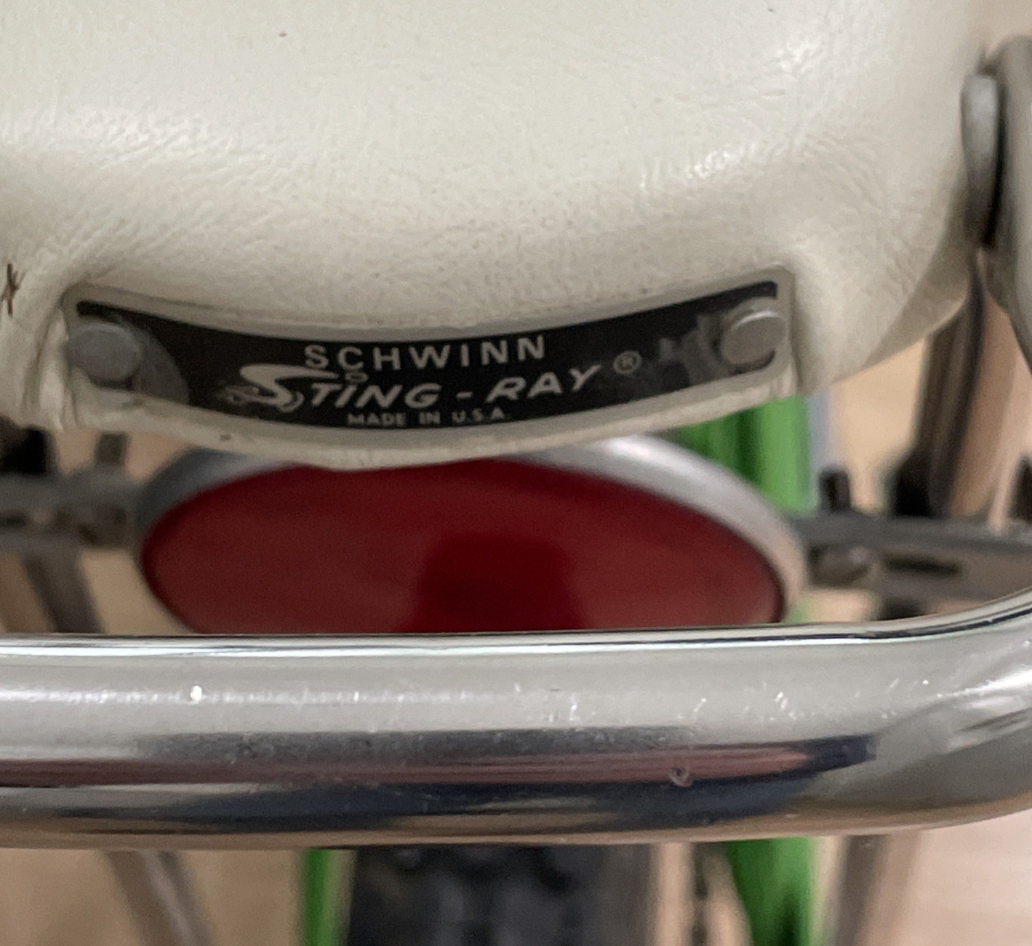 Schwinn Stingray 1963 1/2 Flamboyant Lime Green Solo Polo (Beautiful)