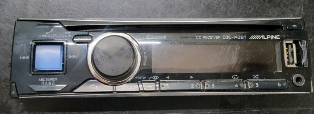 Alpine CDE-143BT Bluetooth CD Player FACEPLATE ONLY