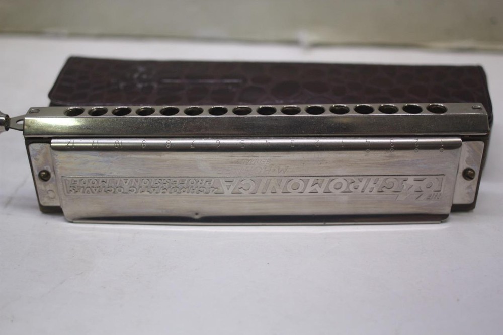 M.Hohner The 64 Chromonica 4 Chromatic Octaves Professional Model #C Harmonica