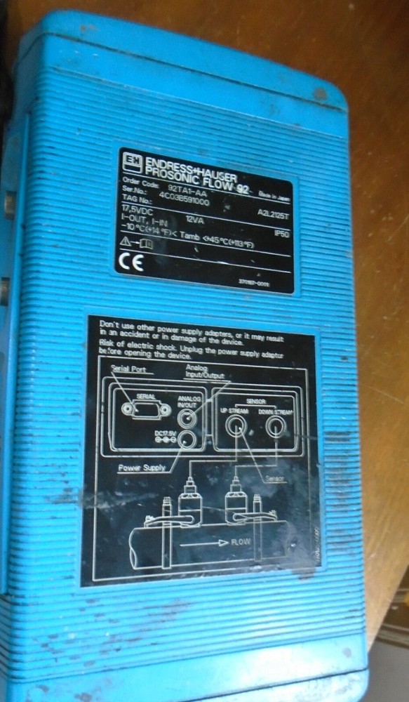 ENDRESS+HAUSER PROSONIC FLOW-92 92TA1-AA A2L2125T Programming Tool Meter
