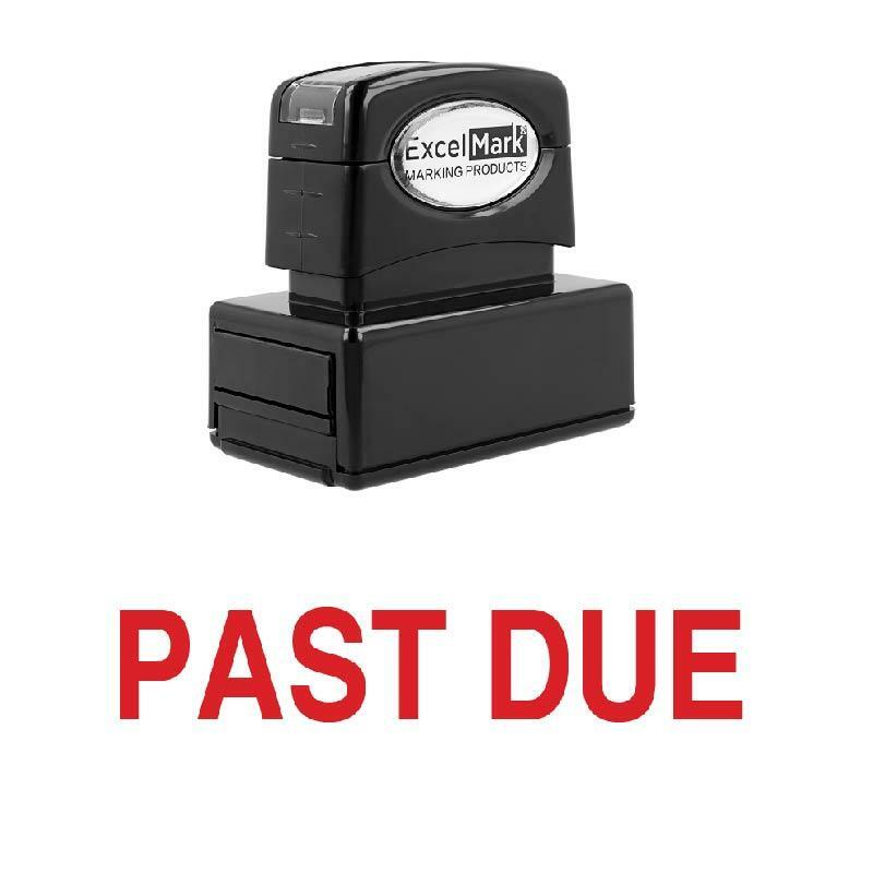 PAST DUE Stamp - Pre-Inked / Red