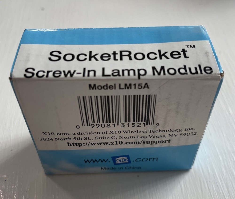 X10 LM15A Remote Controlled Lamp Module, Screw-In Socket Rocket NIB
