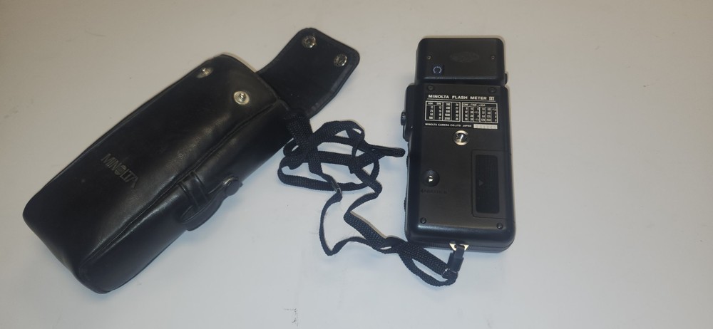 Minolta Flash Meter III light meter + CASE - TESTED - WORKS