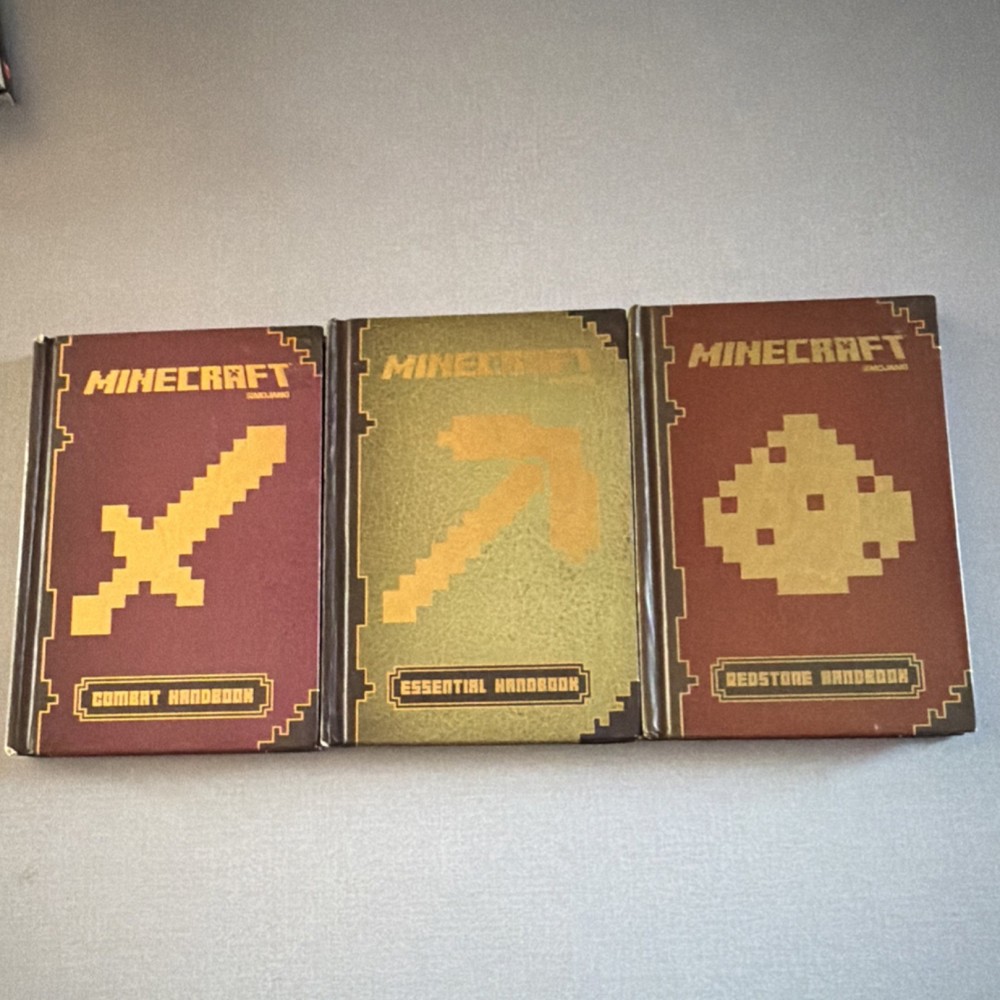 Scholastic Minecraft Combat, Essential & Redstone Strategy Guides Set