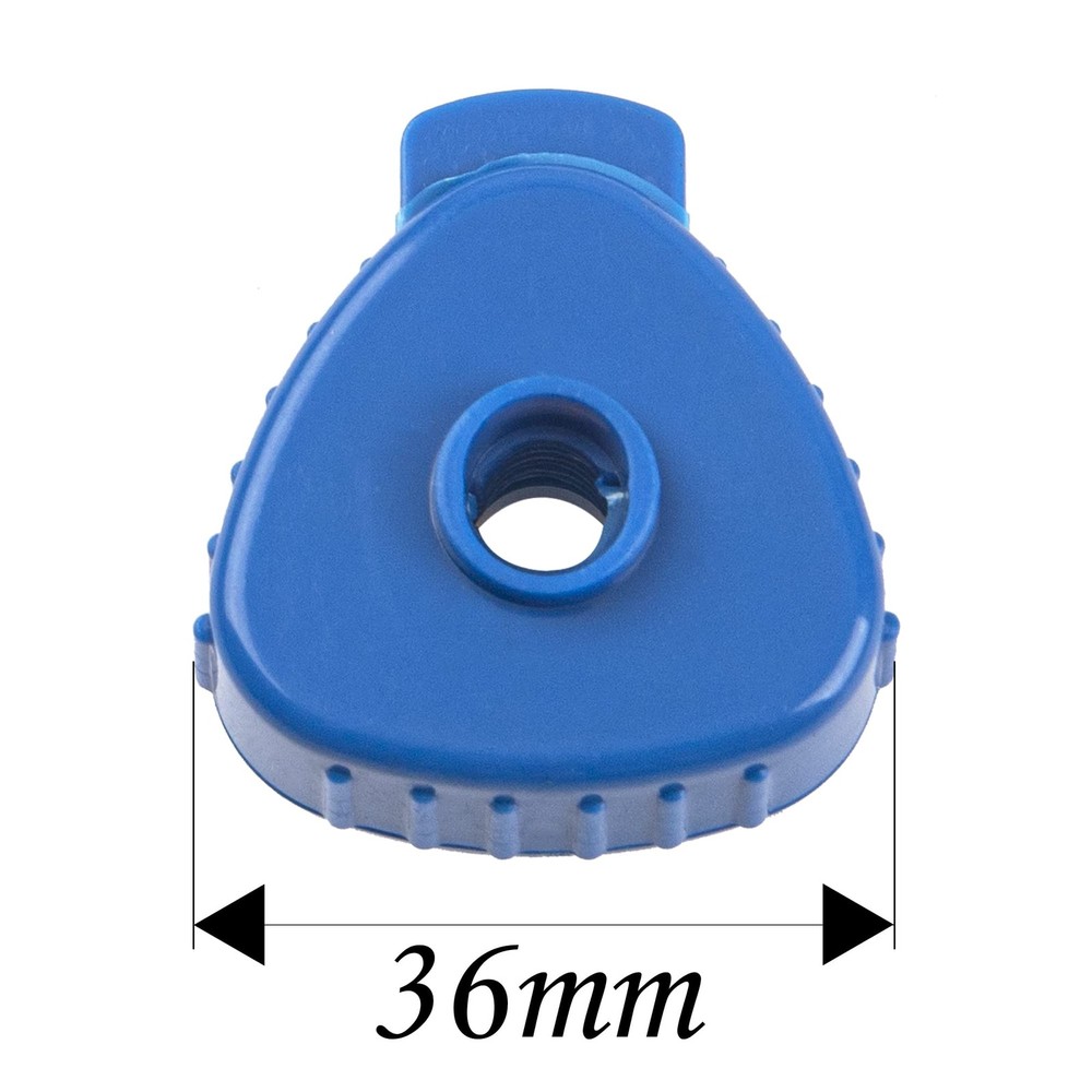 6Pcs Plastic Quick-set Cymbal Nut Compatible with Percussion Drum Kit (Blue)