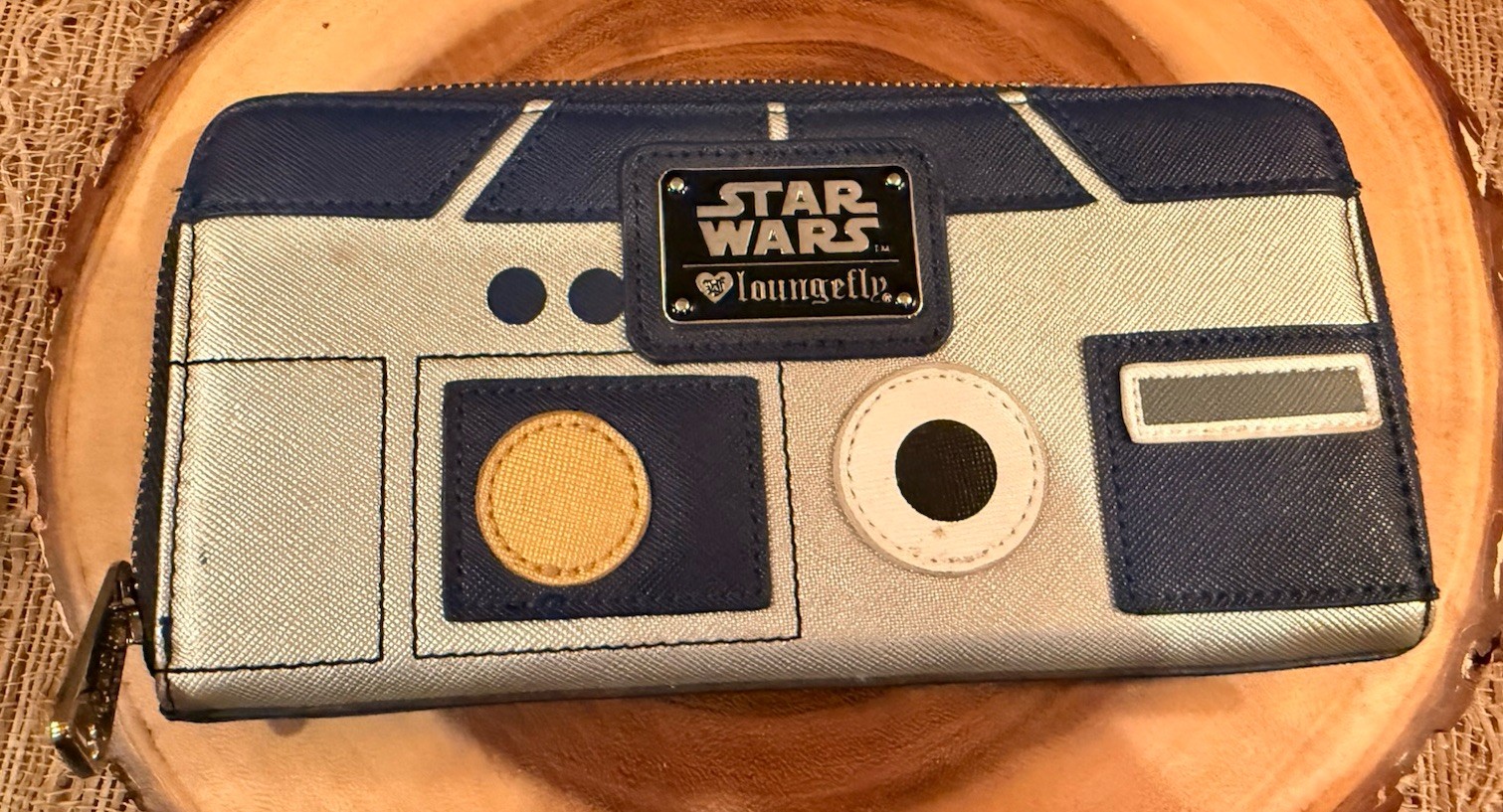 Loungefly Star Wars R2-D2 R2D2 Saffiano Faux Leather Wallet Used 1X