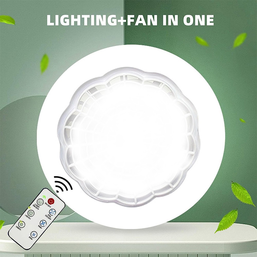 Socket Ceiling Fans with Light and Remote- Socket Fan light with Dimmable Led K1