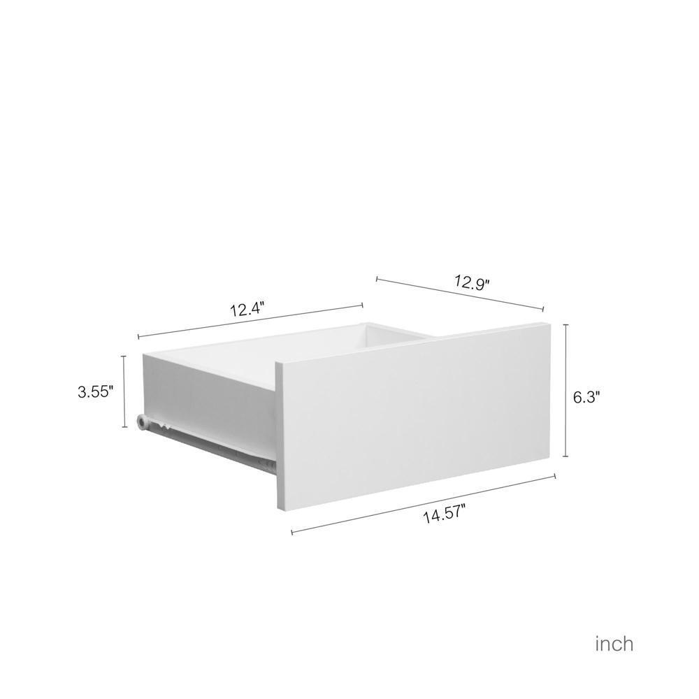 White Modern Freestanding Sideboard with Charging Station