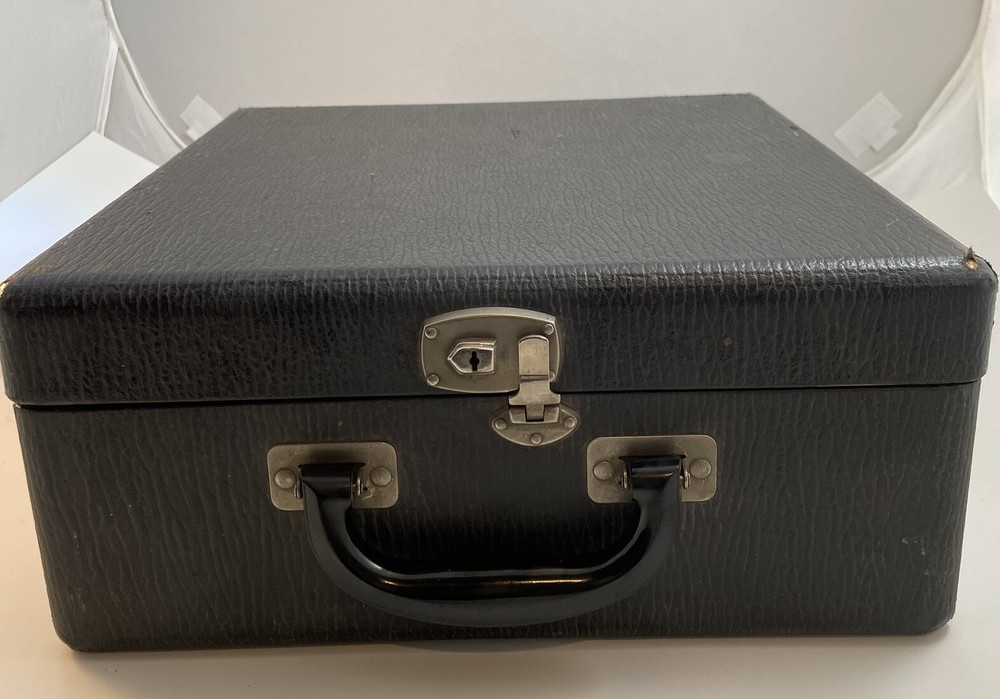 Antique Corona Typewriter Floating Shift With Case 043-B Black