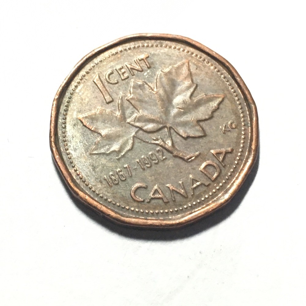 1992 CANADA ONE CENT COIN.