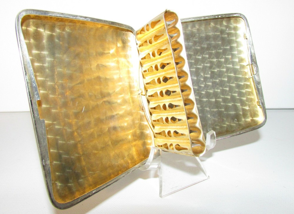 Antique Sterling Silver Monogramed Cigarette Case
