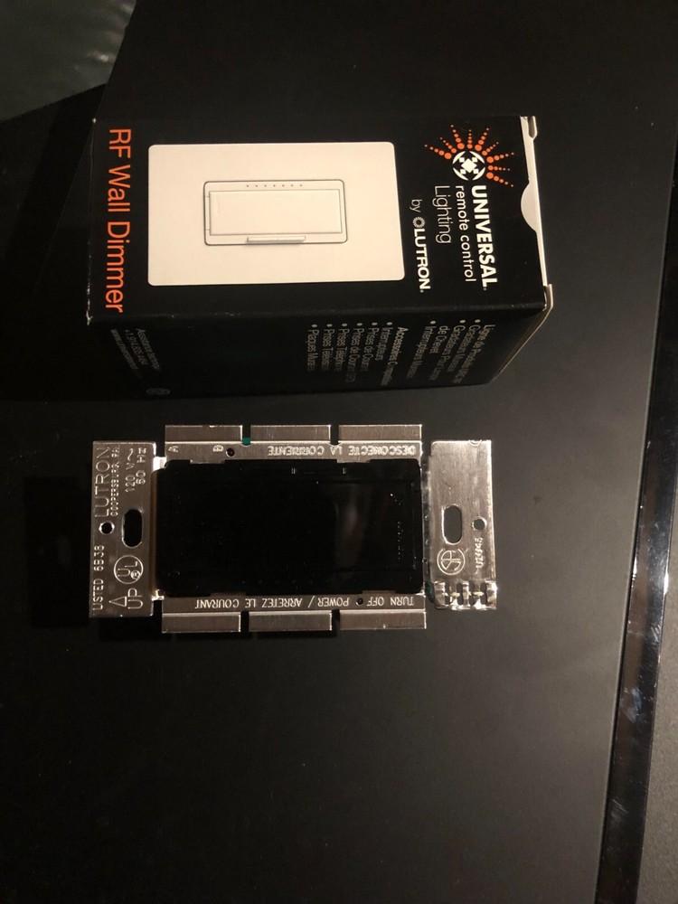 Universal Remote Control Lutron RF Wall Lighting Dimmer MRFB-6MLV-URC-BL