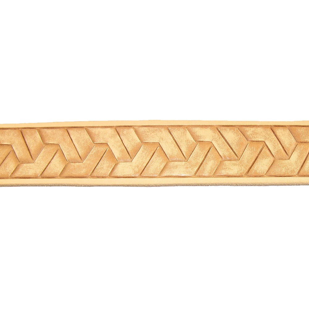 1-1/4" Embossed Geometric Weave Belt Blank