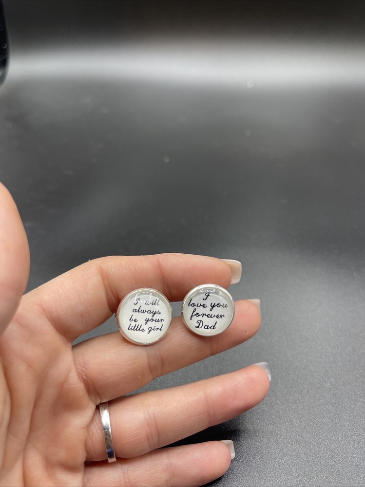 Stunning Vintage Silvertone Cuff links #D641