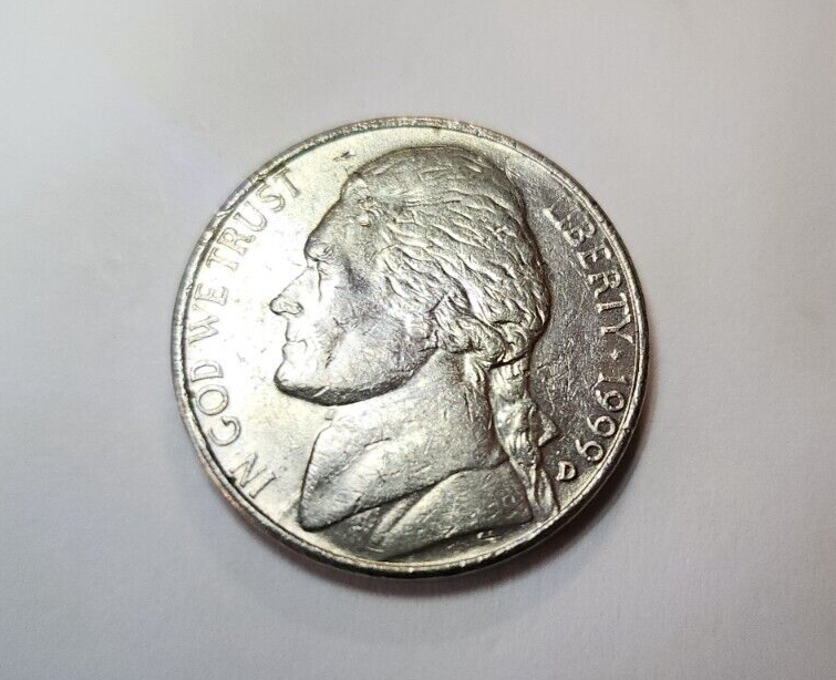 1999 D JEFF NICKEL - MINT ERROR ON REVERSE
