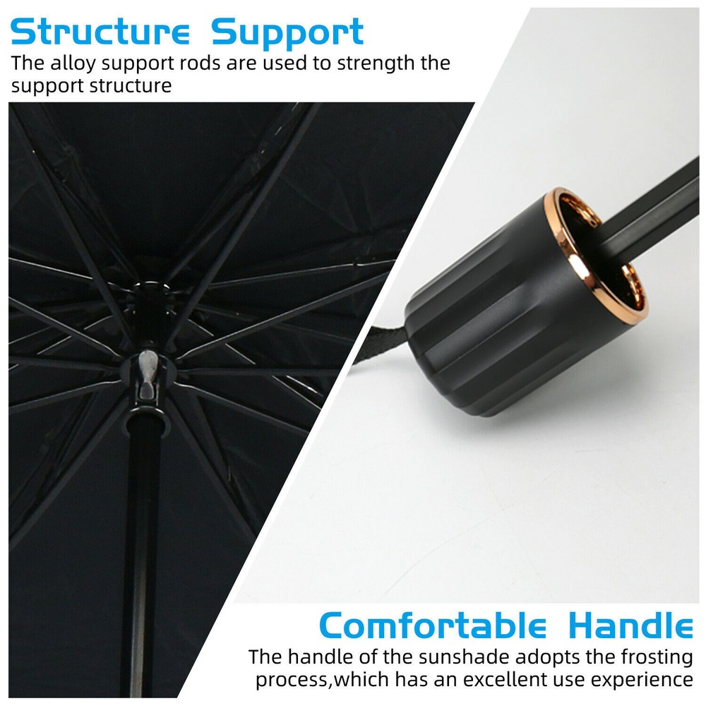 Car Windshield Sunshade Foldable Umbrella Front Window Cover Visor Umbrella