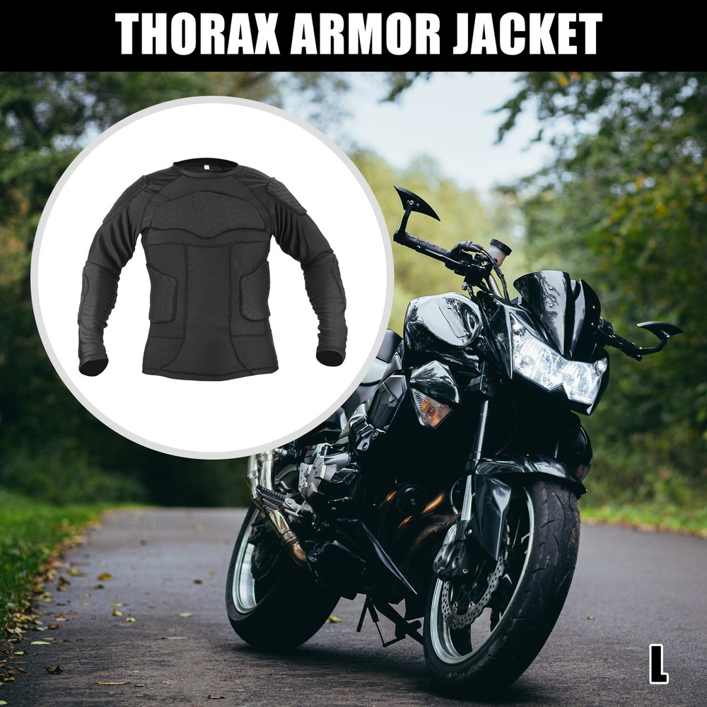 Size L Full Body Armor Jacket Chest Back Spine Protection