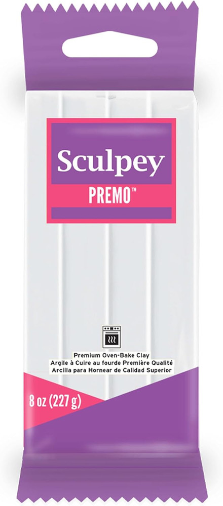 Polyform PE08 5001 Premo  Polymer Clay 8Oz, White