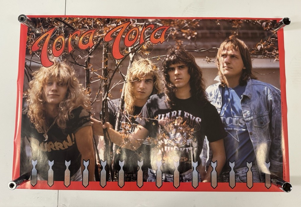 Vintage NEW Tora Tora 1989 Poster Brockum Rare