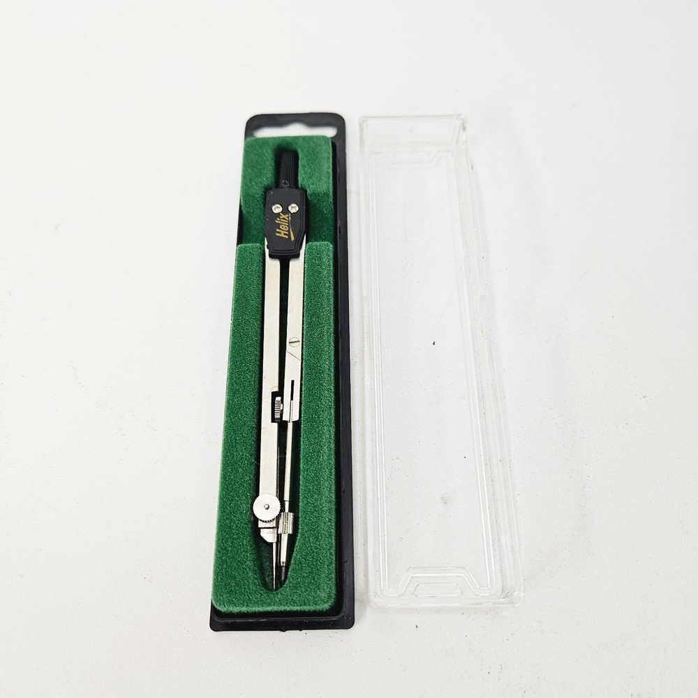 Vintage Helix Drawing precision Compass with case Excellent condition!