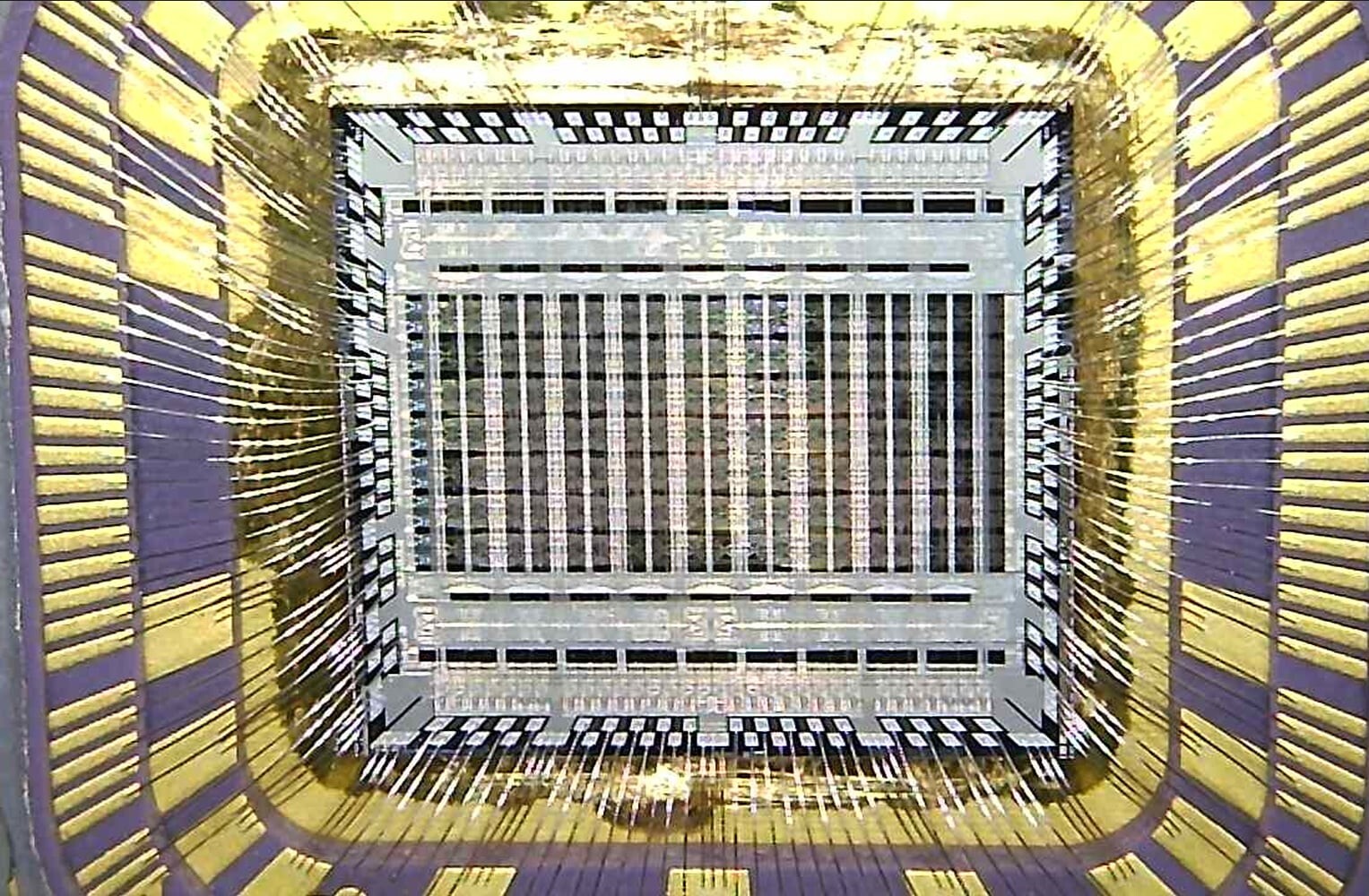 2x Vintage Military Army Aerospace Gold Purple Ceramic Dual Port High Speed Ram