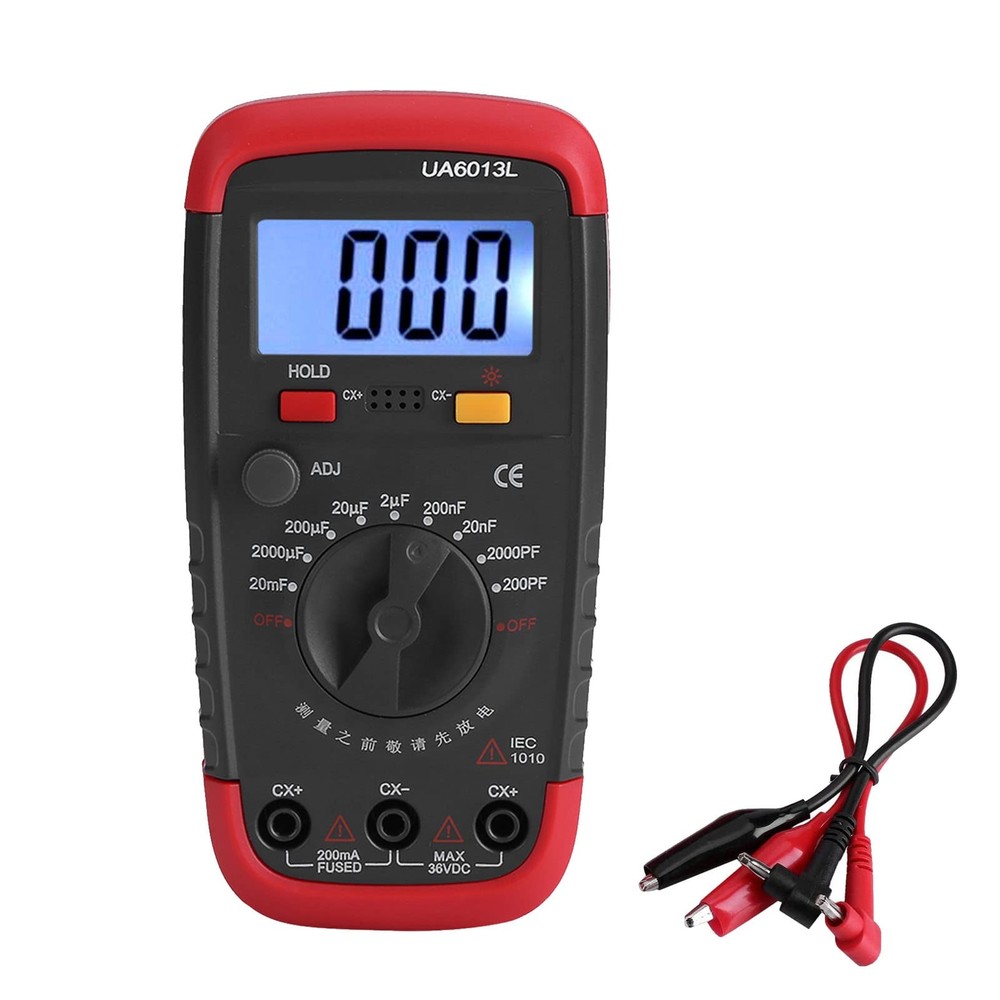 Digital Capacitance Meter Multimeter Professional Capacitor Tester 0.1pF-2000...