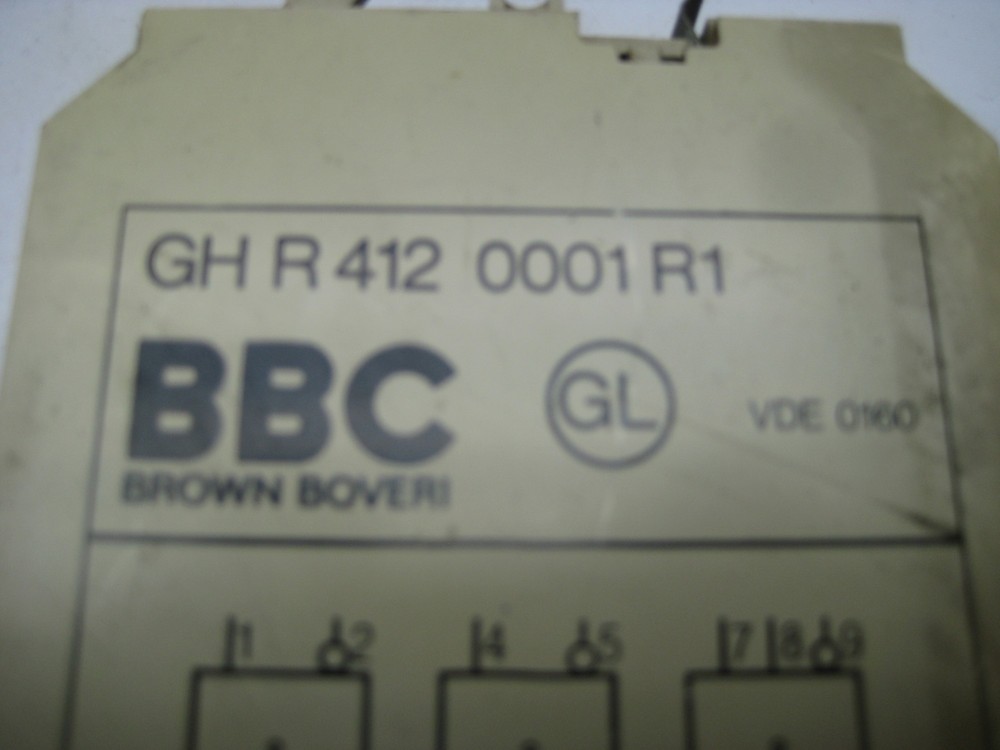 BROWN BOVERI 4120001R1 DELAY MODULE UNMP