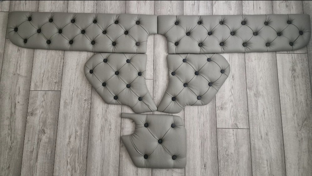 SCANIA S/ R LEATHERETTE BUTTONED SET MADE 2 ORDER