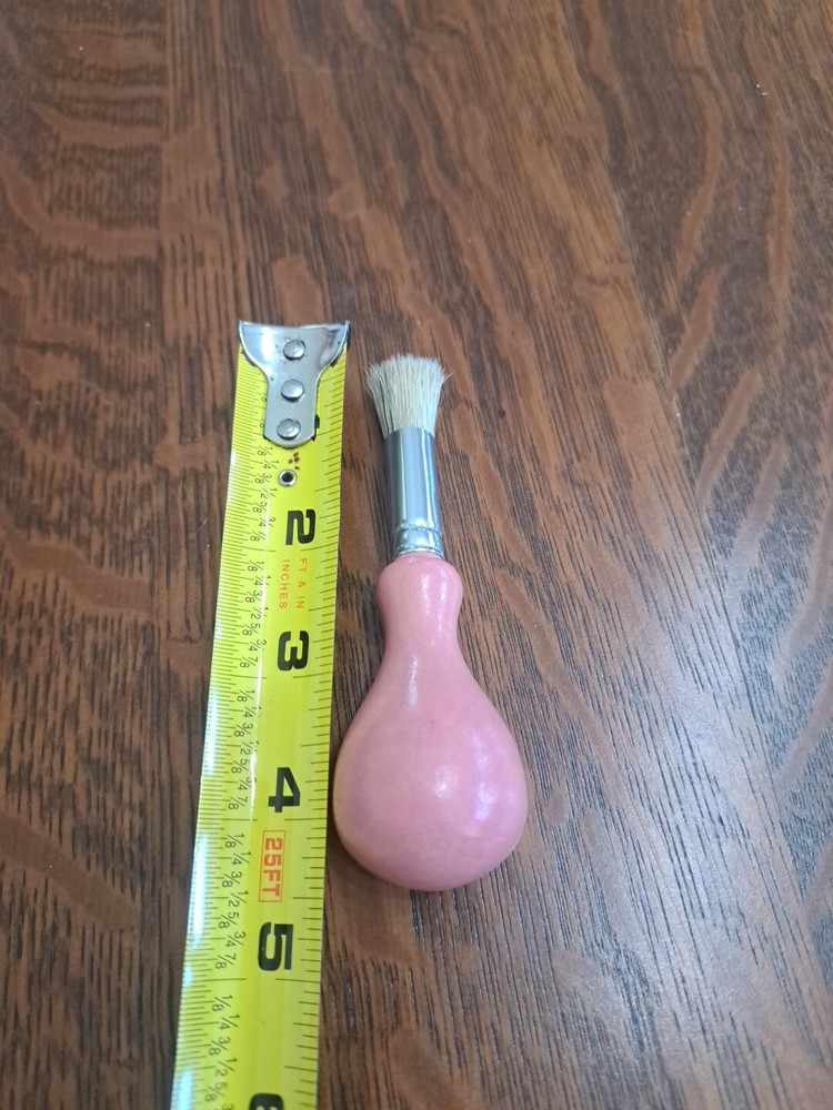 Pink Wood Handle Shaving Makeup Brush