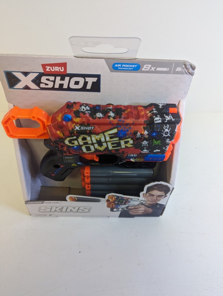 X-Shot SKINS Game Over Blaster Gun NIB