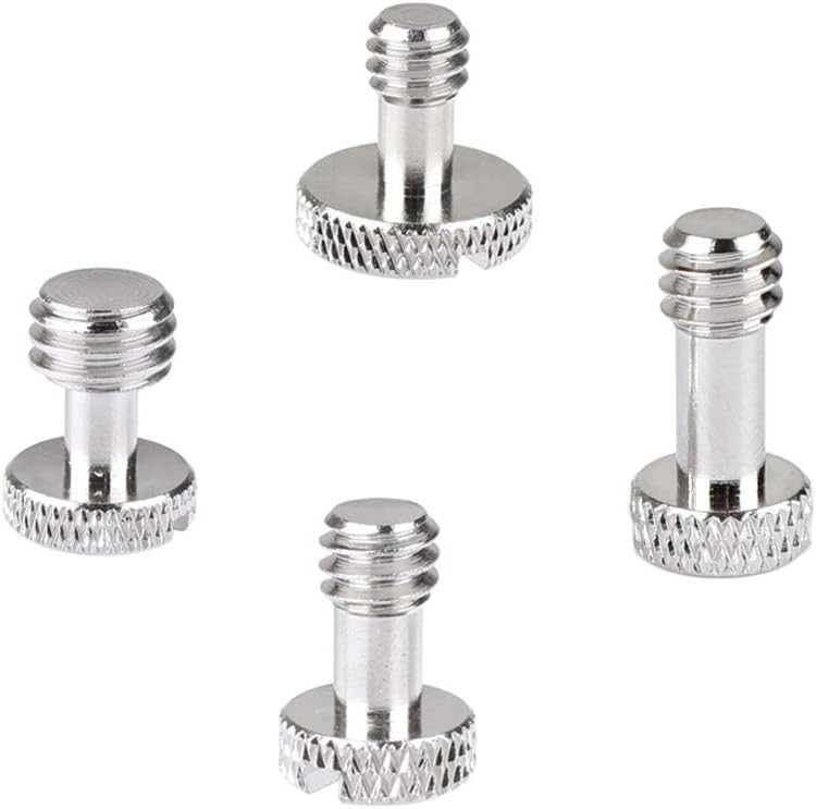 Camera Screw with 1/4"-20 & 3/8"-16 for Quick Release 1, Silver