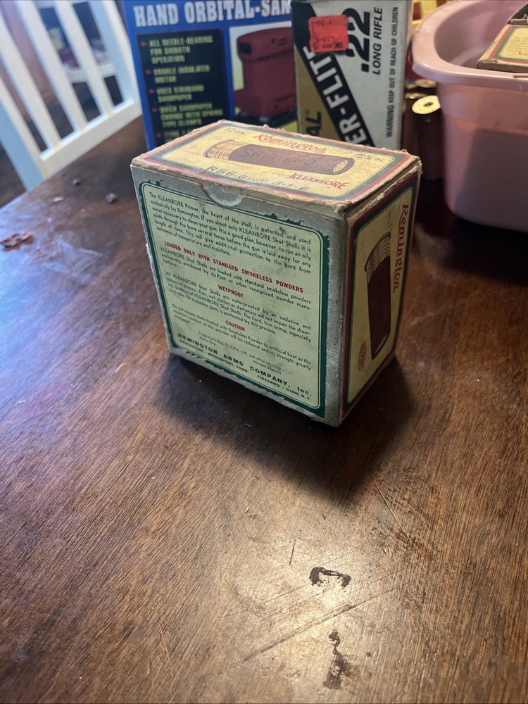 Remington Kleanbore Shut Shot Shells Box Vintage
