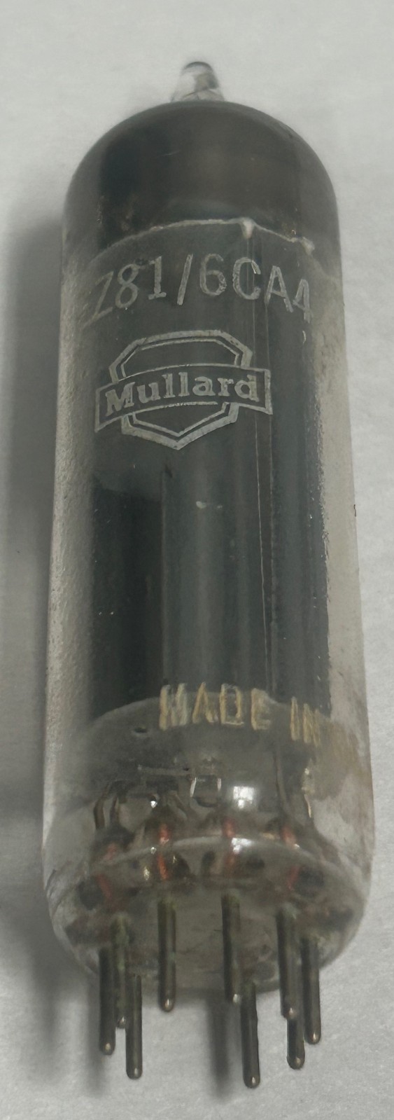 Vintage Mullard Great Britain EZ81/6CA4 Electronic Vacuum Tube (A4)
