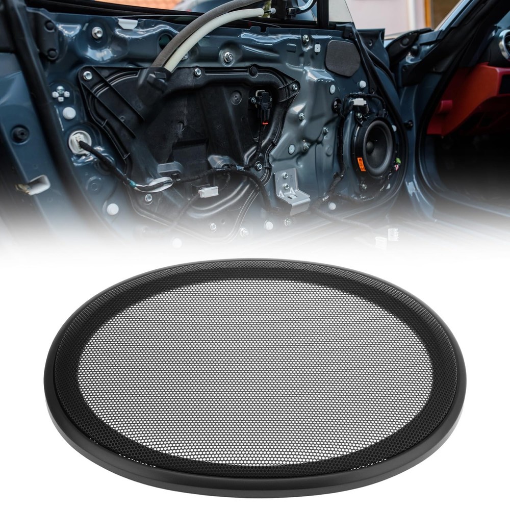 QWORK 6" x 9" Speaker Grill Covers with ABS Plastic Frame & Metal Mesh,...