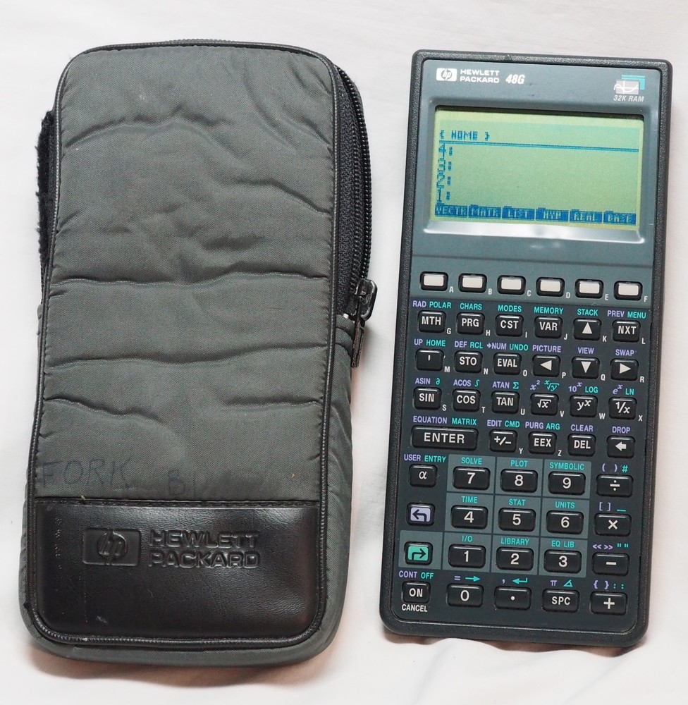 Hewlett Packard HP 48G 32K RAM Graphing Calculator with soft case