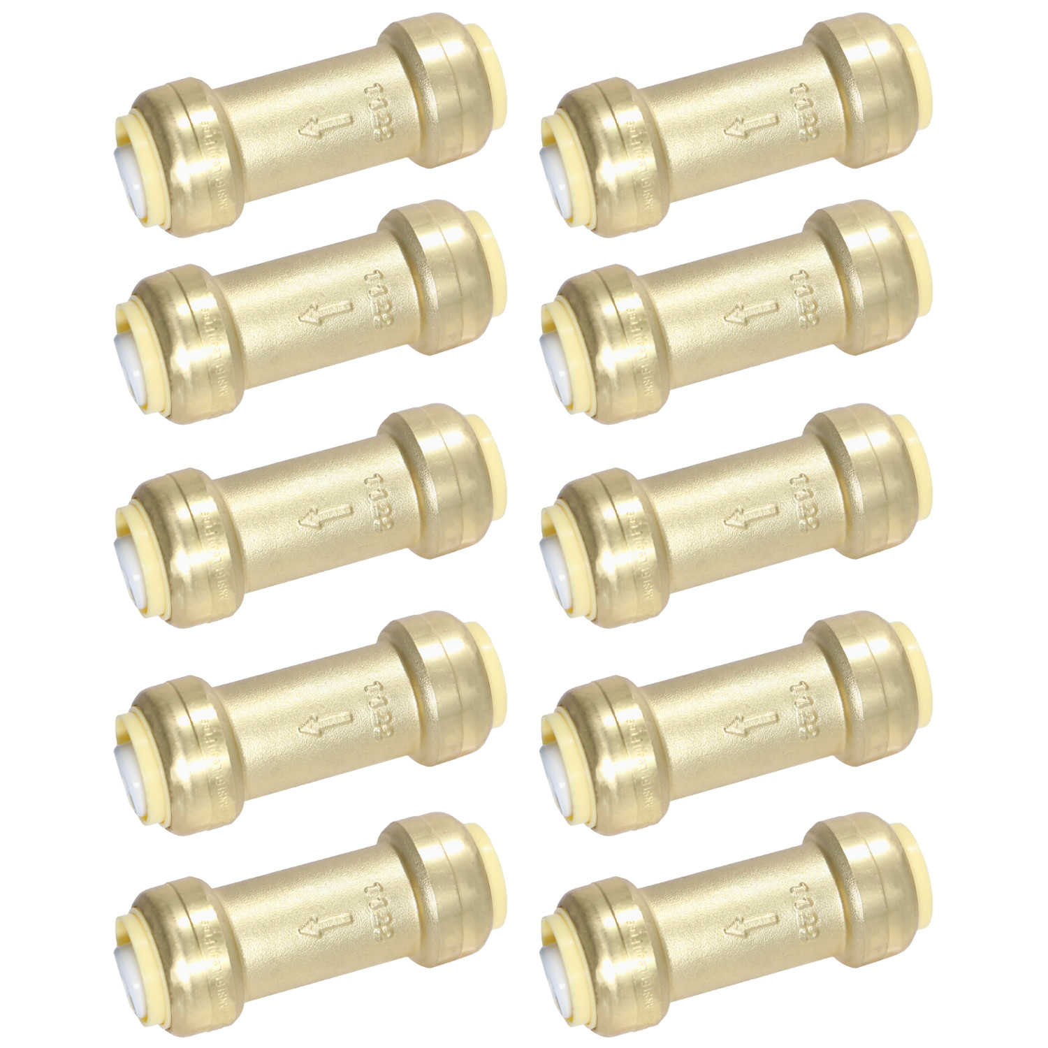 10 Pack XFITTING. 3/4" Push Fit Check Valve, 3/4" Push To Connect Check Valve