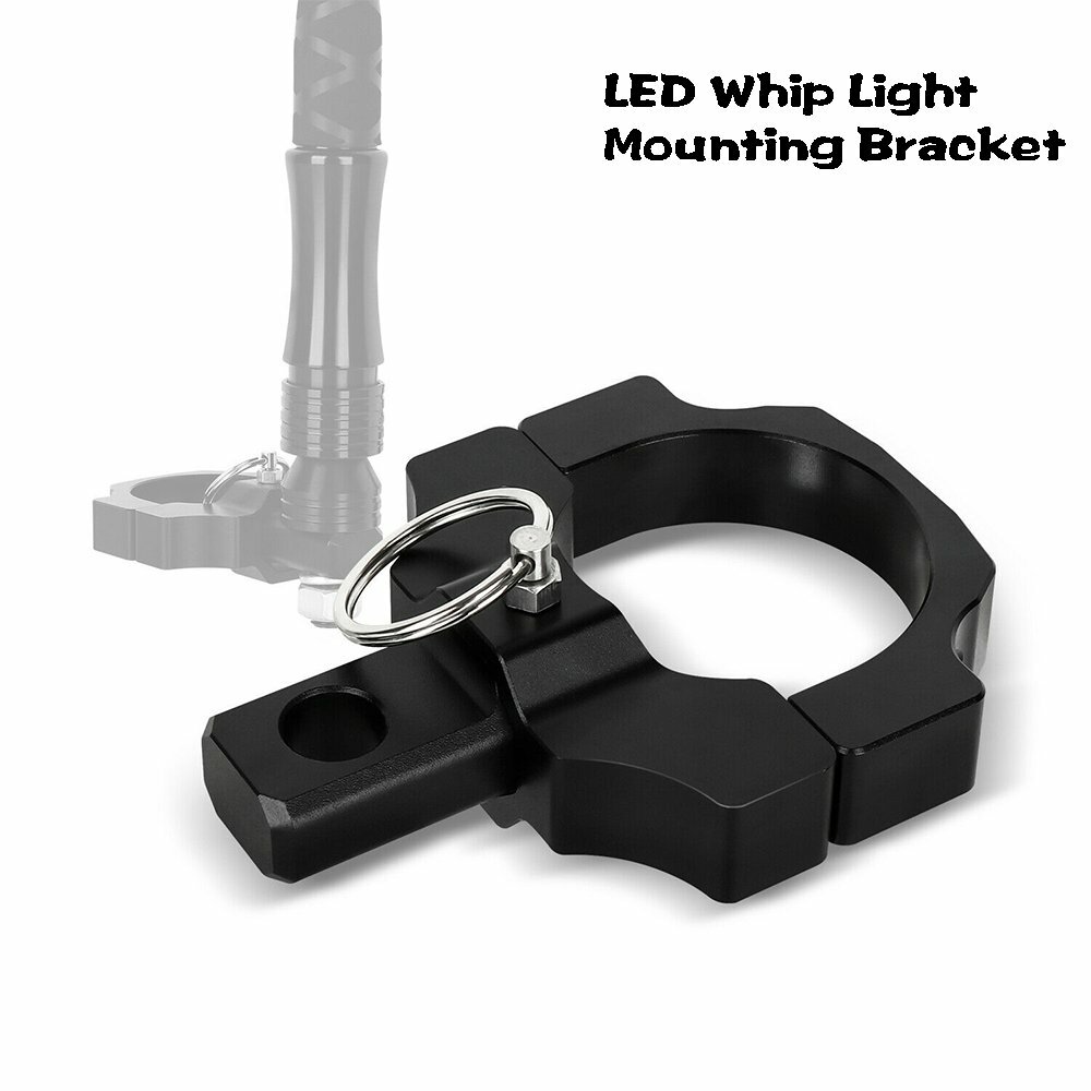 Adjustable UTV ATV LED Whip Lights Mounting Bracket For 1.75" to 2" Rollbar Cage