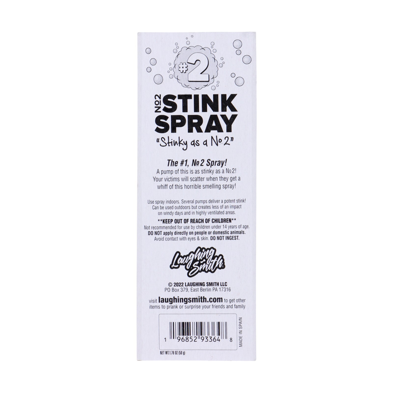 144 Bottles - No 2 Stink Spray: Max Potency Fart Spray - Wholesale Case